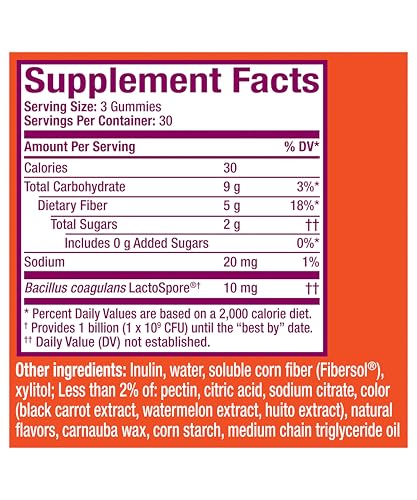 Metamucil Fiber Gummies for Adults with Probiotics for Bloating Relief, No Sugar Added Strawberry Kiwi BlackBerry Flavors, 5g Prebiotic Plant Based Fiber Supplement Blend, 90 Count Metamucil Au supplements