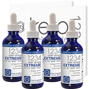 Creative Bioscience 1234 Diet Drops Extreme, 2 Fl Oz (4 Pack) Creative Bioscience Au supplements