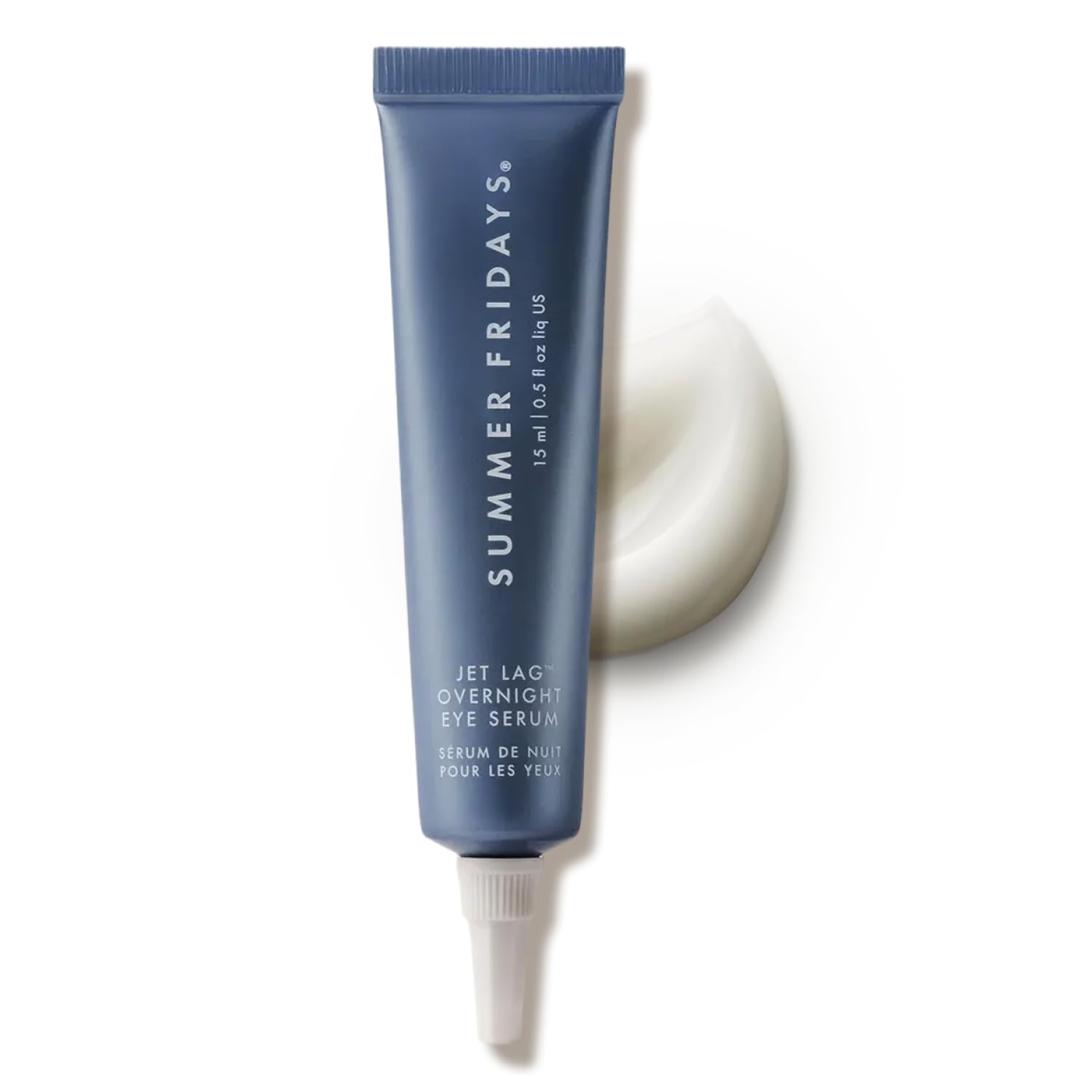 Summer Fridays Jet Lag Overnight Eye Serum - Nourishing Undereye Treatment for Dark Circles - Helps to Hydrate, Smooth, Firm & Depuff - Enriched with Glycerin to Lock in Moisture (0.5 Fl Oz) Summer Fridays Au supplements