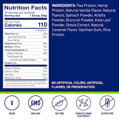 LeanFit Plant-Based Protein & Greens Natural Vanilla – 20g Plant Protein + 4 Leafy Greens LeanFit Au supplements