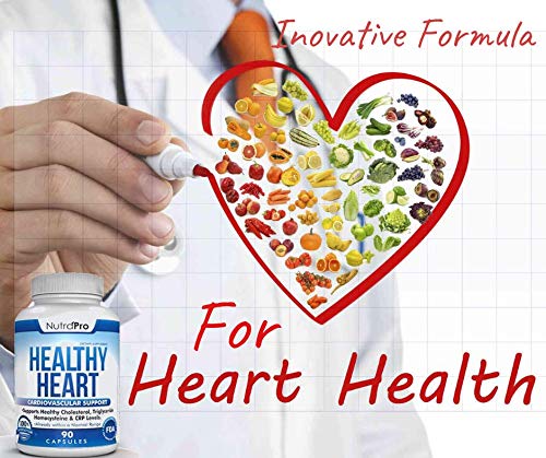 NutraPro Healthy Heart - Heart Health Supplements & Arteries Support .Healthy Cholesterol and Triglyceride. GMP Certified. NutraPro Au supplements