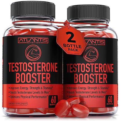 Testosterone Booster For Men Gummies - Enhances Strength & Stamina - Optimizes Physical Atlantis Nutrition Au supplements