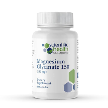 Scientific Health Solutions Magnesium Glycinate 150 mg – High‑Absorption Magnesium for Heart, Bone & Muscle Health – Supports Leg Cramps & Cardiovascular Function – Gentle on Stomach, Vegan, 60 Count Scientific Health Solutions Au supplements