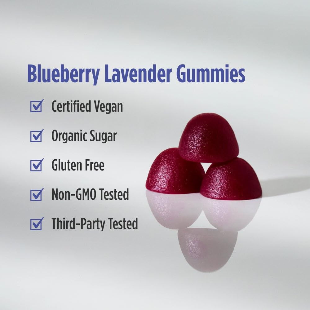Nordic Naturals Magnesium Gummies for Adults, Blueberry Lavender Flavor - 60 Gummies - Vegan Magnesium Supplement for Mind, Mood, and Cardiovascular Support - Non-GMO - 20 Servings Nordic Naturals Au supplements