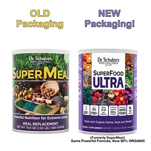 Dr. Schulze's SuperFood Ultra | Organic Super Food Powder | Vitamin B Complex and 520% Dr. Schulze's Au supplements