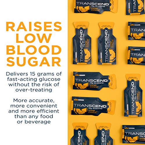 Transcend Glucose Gel Packs - Orange, 60 Pack (1.1oz Each) - FSA/HSA Transcend Au supplements