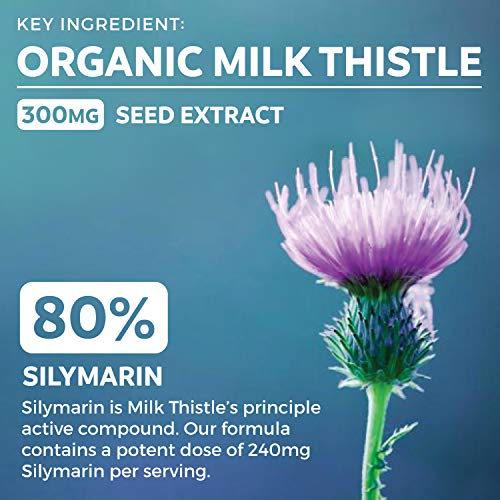 Organic Liver Cleanse Detox & Repair (Vegan, Non-GMO) Milk Thistle Extract (80% Silymarin) PURE CO Au supplements