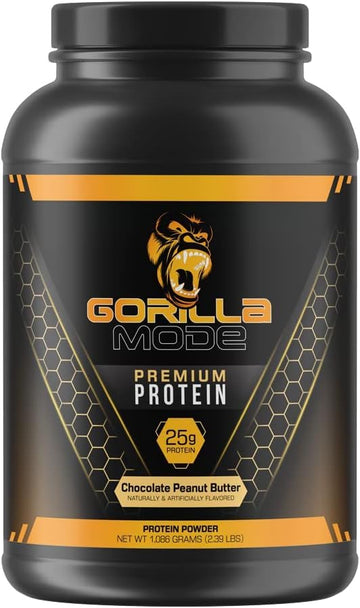 Gorilla Mode Premium Protein - Chocolate Peanut Butter / 24 Grams of Protein/Recover Gorilla Mind Au supplements