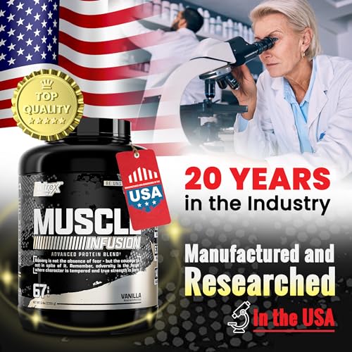 Nutrex Research Whey Protein Powder, Vanilla Muscle Infusion Whey Isolate w/EAA Nutrex Research Au supplements