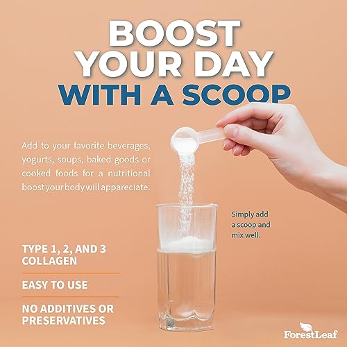 Collagen Peptides Powder Unflavored - Hydrolyzed Collagen Protein Powder ForestLeaf Au supplements