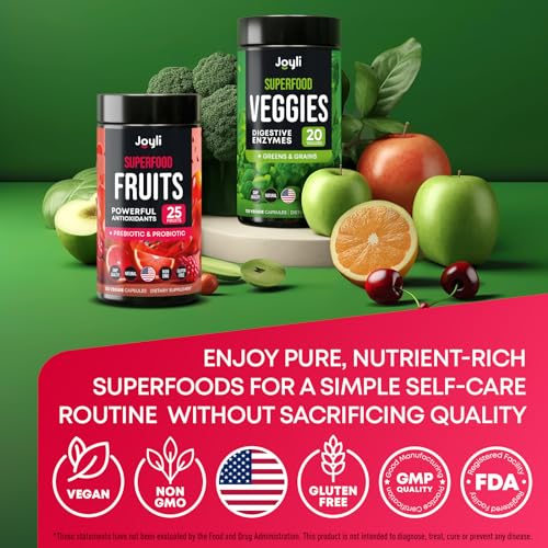 Fruits and Veggies Supplement - High Fiber Supplement for Immunity, Gut & Energy JOYLI Nutrition Au supplements