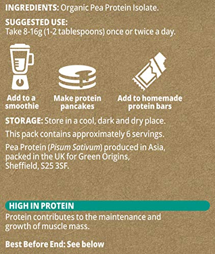 Green Origins Organic Pea Protein Powder 100g Green Origins Au supplements