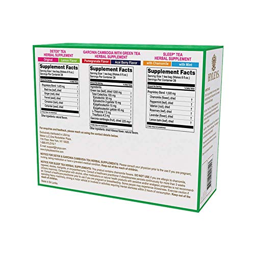 Hyleys Detox Tea for Cleanse and Weight Loss - 28 Day Kit - 84 Tea Bags (9 Pack) HYLEYS Au supplements