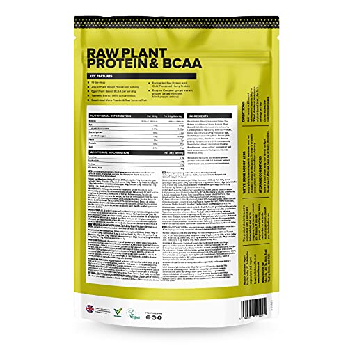 Vivo Life Perform Strawberry & Vanilla Flavour Vegan Protein Powder - BCAA Pea & Hemp Blend Vivo life Au supplements