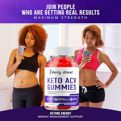 (2 Pack) Belly Blast Keto ACV Gummies - Keto Belly Blast ACV Advanced Formula Belly Blast RillvoUS supplements
