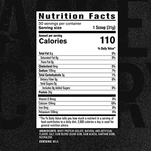Authentic ISO Grass Fed Whey Protein Isolate Powder - Low Carb, Non-GMO Muscle Jacked Factory uk supplements