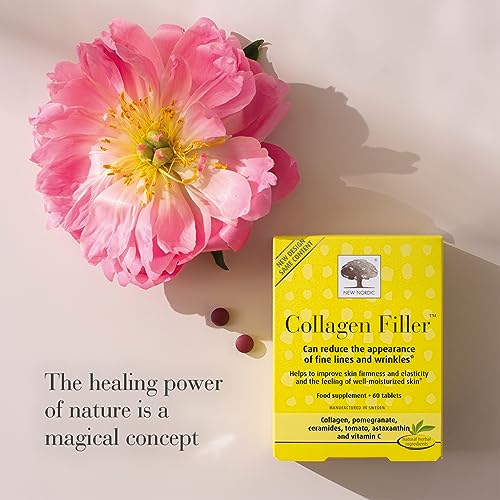 New Nordic Skin Care Collagen Filler 60 Tablets - Reduce The Formation of Wrinkles with Marine Collagen New Nordic Ltd Au supplements