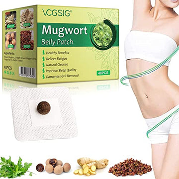 Mugwort Stickers, 40PCs Mugwort Navel Stickers - Parches para Bajar de Peso Rapido ALIVO Au supplements