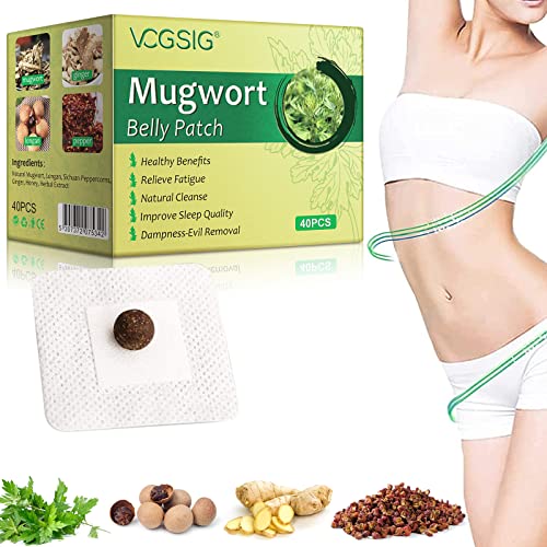 Mugwort Stickers, 40PCs Mugwort Navel Stickers - Parches para Bajar de Peso Rapido ALIVO Au supplements
