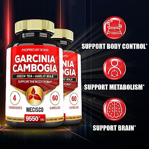 Garcinia Cambogia 9550mg - 4 Month Supply - Supplement for Men and Women - A Natural Mecisco Au supplements