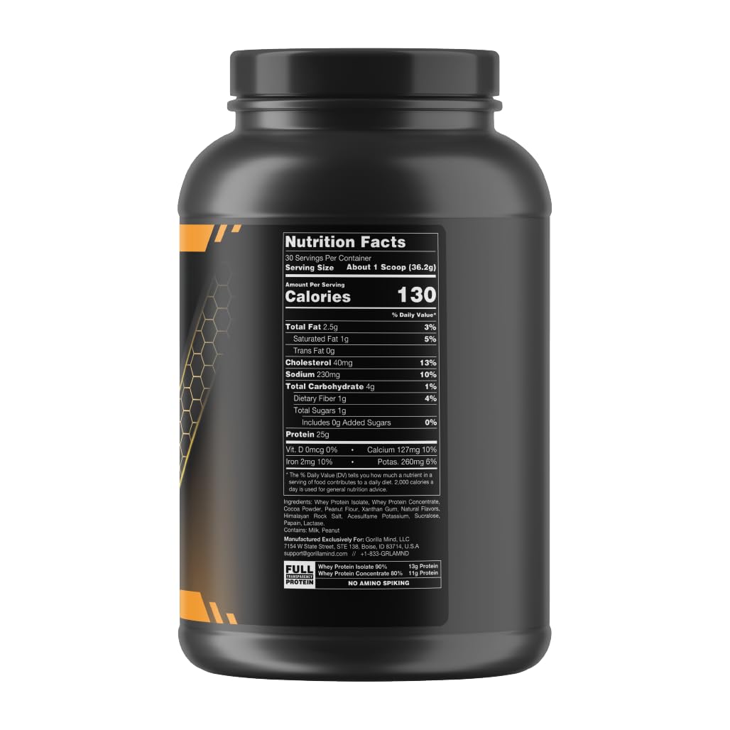 Gorilla Mode Premium Whey Protein - Chocolate Peanut Butter / 25 Grams of Whey Gorilla Mind Au supplements