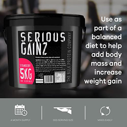 The Bulk Protein Company, SERIOUS GAINZ - Whey Protein Powder - Weight Gain, Mass Gainer The Bulk Protein CompanyUS supplements