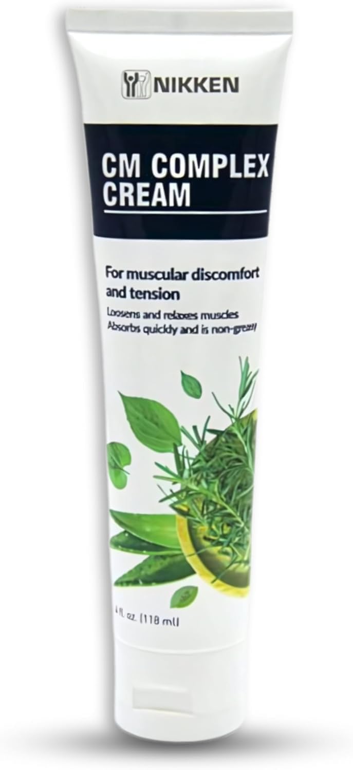 Sports Muscle Rub for Nikken CM Complex Cream 15071, Topical Muscle Relaxer Cream for Neck Tension, Legs & Knee Soreness & Muscular Body Aches, Fast, No Stain & Greaseless Massage Lotion Goodscious Au supplements