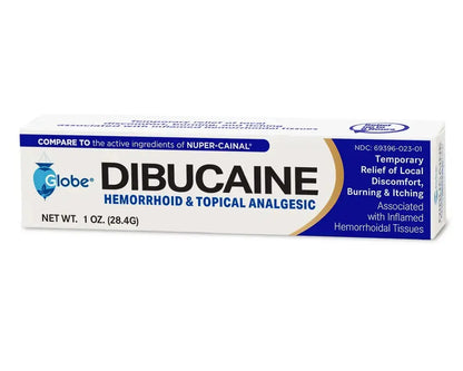 (3 Pack) Globe Dibucaine 1% Hemorrhoid Treatment Ointment - 1 Oz Rapid Numbing Relief, Hemorrhoid Treatment from Itch and Burn GlobeAu supplements