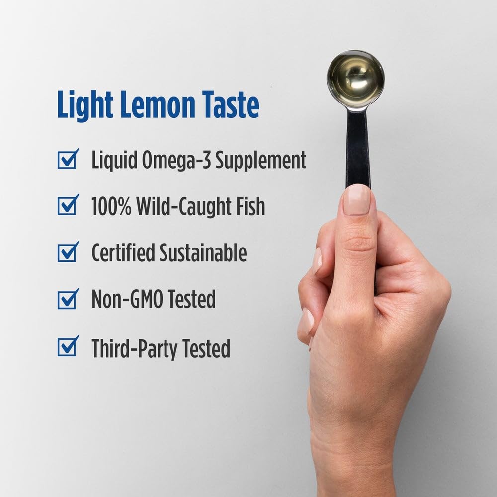 Nordic Naturals Omega-3, Lemon Flavor - 16 oz - 1560 mg Omega-3 - Fish Oil - EPA & DHA - Immune Support, Brain & Heart Health, Optimal Wellness - Non-GMO - 96 Servings Nordic Naturals Au supplements