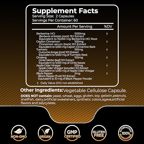 WELLNESS LABSRX Berberine Supplement 1500mg - Liposomal Berberine with Ceylon WELLNESS LABSRX Au supplements