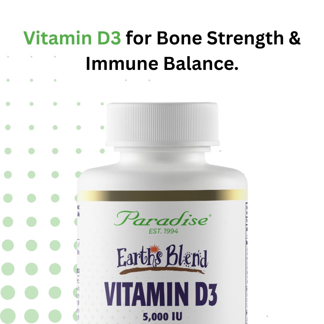 Paradise Herbs Earth's Blend Vitamin D3, Superfoods Base of Probiotics and Organic Alkalizing Greens, Veggies & Berries, 90 Vegetarian Capsules Paradise Herbs Au supplements