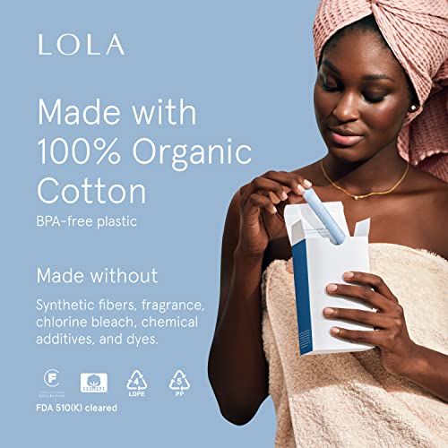LOLA Organic Cotton Tampons, 60 Count - Super Plus Tampons, Period Feminine Hygiene Products LOLA Au supplements