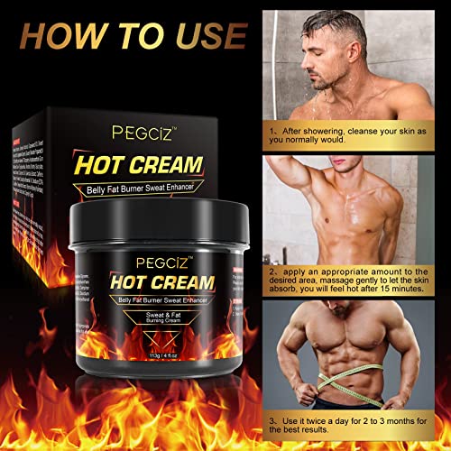 Hot Sweat Cream, Fat Burning Cream for Belly, Natural Sweat Enhancer Cream for Men Mcukv Au supplements