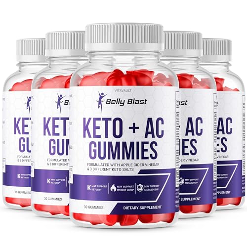 (5 Pack) Belly Blast Keto + ACV Gummies, Belly Blaster Keto Plus Advanced Weight Loss VitavaultAU supplements