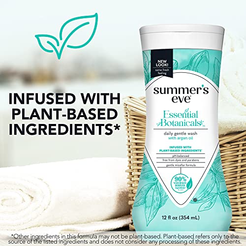 Summer's Eve Essential Botanicals Gentle Wash with Argan Oil, Removes Odor, pH balanced, 12 fl oz Summer's Eve Au supplements
