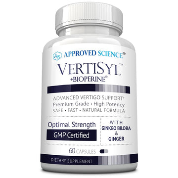 Approved Science VertiSyl - Ginkgo Biloba, Ginger, Vitamin D3, BioPerine - 60 Capsules - 1 Month Supply Approved Science Au supplements