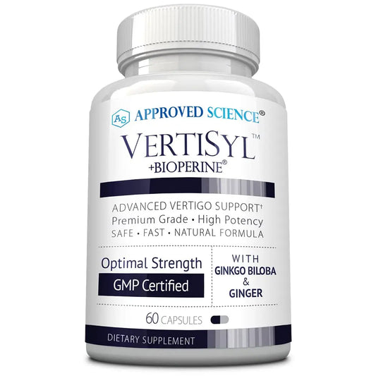 Approved Science VertiSyl - Ginkgo Biloba, Ginger, Vitamin D3, BioPerine - 60 Capsules - 1 Month Supply Approved ScienceAU supplements