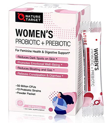 Probiotics for Women Probiotic Powder Supplement - Prebiotics and Probiotics for Weight Loss NATURE TARGET Au supplements