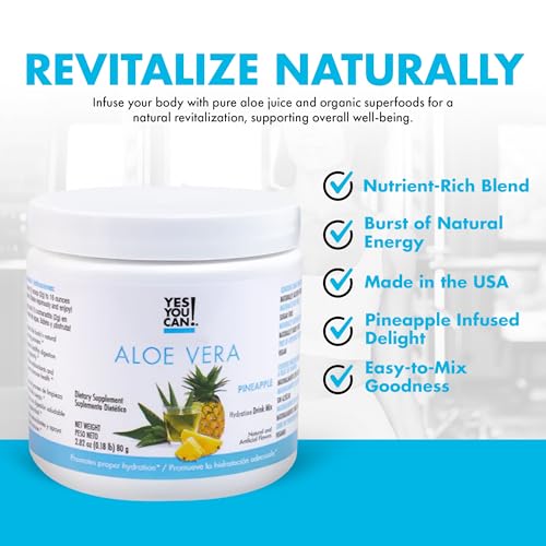Yes You Can! Organic Aloe Vera Drink Mix - Super Greens Powder - Energy Drink Powder Yes You Can! Au supplements