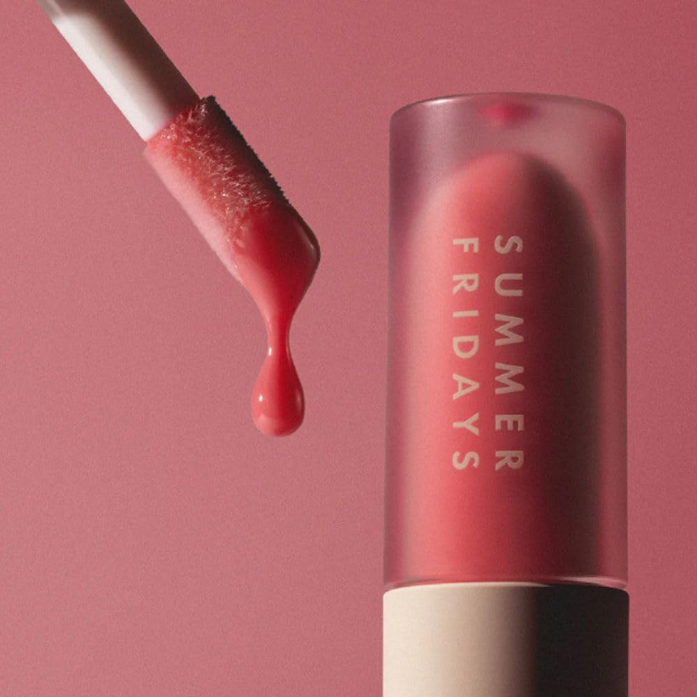 Summer Fridays Dream Lip Oil - Hydrating Tinted Lip Gloss Oil - Non-Sticky Formula with Skincare Benefits for Long-Lasting Softness + Shine - Effortless Beauty Gifts - Pink Cloud (0.15 Oz) Summer Fridays Au supplements