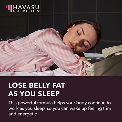HAVASU NUTRITION Night Time Fat Burner Weight Loss Pills for Women | Appetite Suppressant for Weight Loss (+ Vitamin D, 60 Count) HAVASU NUTRITION Au supplements