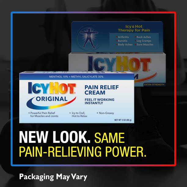 ICY HOT Pain Relieving Cream Extra Strength 3 oz ( Packs of 4) Icy Hot Au supplements