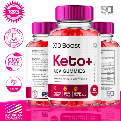 (2 Pack) X10 Boost Keto ACV Gummies Advanced Weight Loss, X10 Boost Keto S.O Labs Au supplements