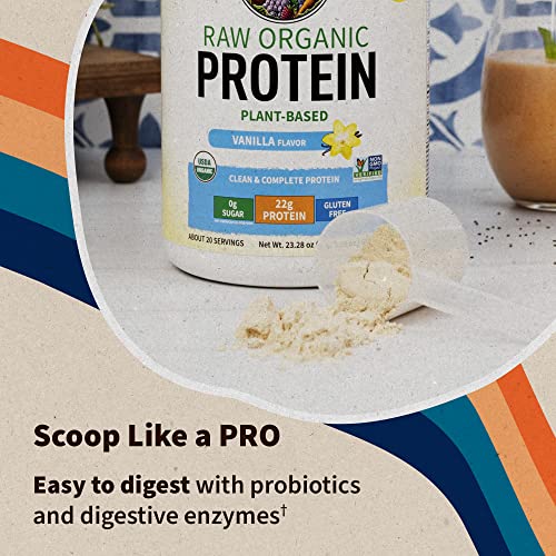 Garden of Life Organic Vegan Vanilla Protein Powder 22g Complete Plant Based Raw Protein Garden of Life Au supplements