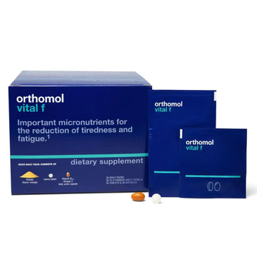 Orthomol Vital F Powder & Tablet Packet, Women's Multivitamin, 30-Day Supply, Vitamins A, B, C, D, E, K, Calcium, Iodine, Omega-3… Orthomol Au supplements