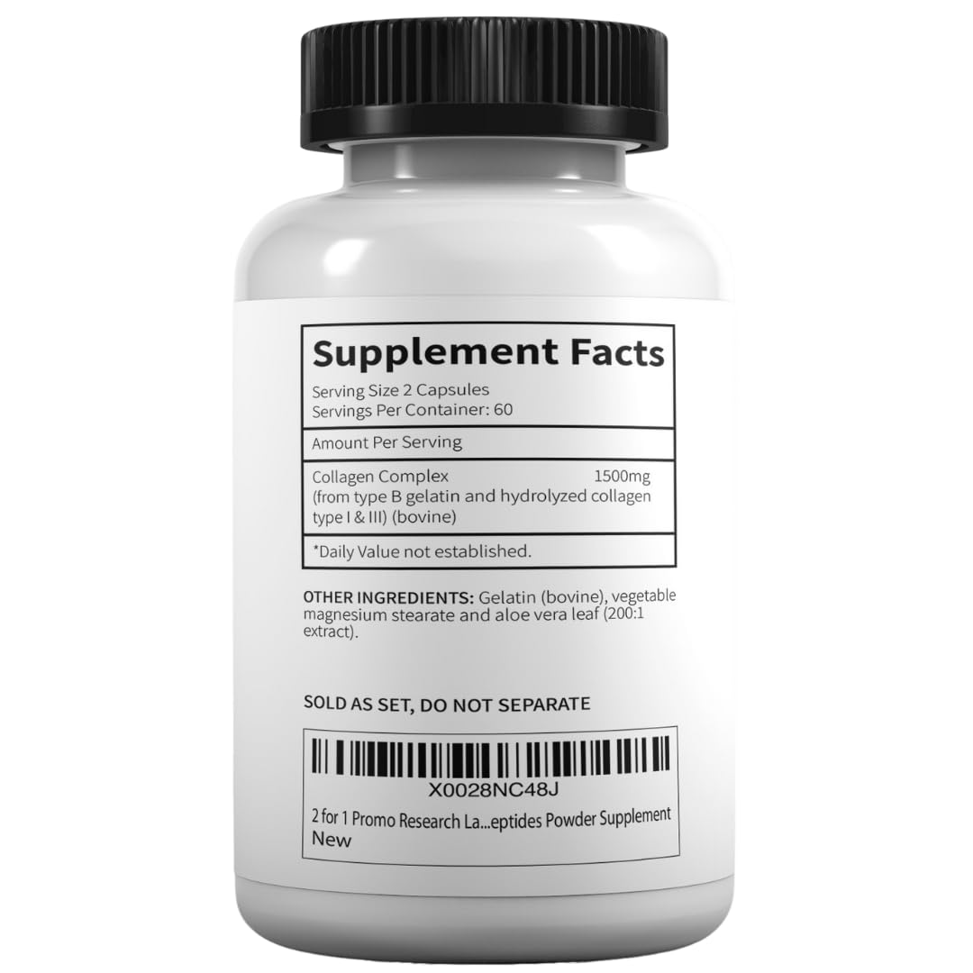 Research Labs 2 for 1 Promo 240 Collagen Pills - 6000 mg Per Day. Grass Fed Anti-Aging Support for Skin, Joints, Tendons, Bones, Hair and Nails. Paleo Friendly. Collagen Peptides Powder Supplement… Research Labs Au supplements