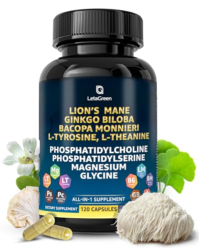 LetaGreen Organic Lions Mane Supplement Capsules - 120 Real Mushrooms Lion's Mane LetaGreen Au supplements
