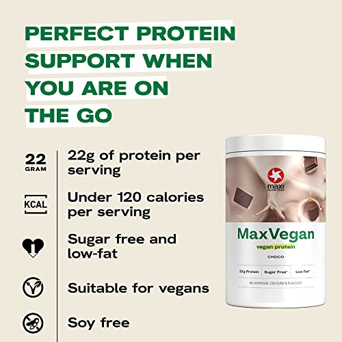 MaxiNutrition - MaxVegan Protein Powder, Chocolate - Plant Based Protein Food Supplement MaxiNutrition Au supplements
