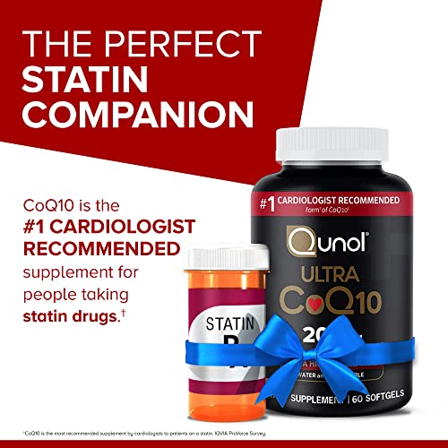 Qunol CoQ10 200mg Softgels, Ultra CoQ10 - Ultra High Absorption Coenzyme Q10 Supplem Qunol Au supplements